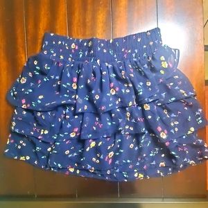 American Eagle Blue Ruffle Skirt